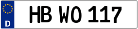 Trailer License Plate